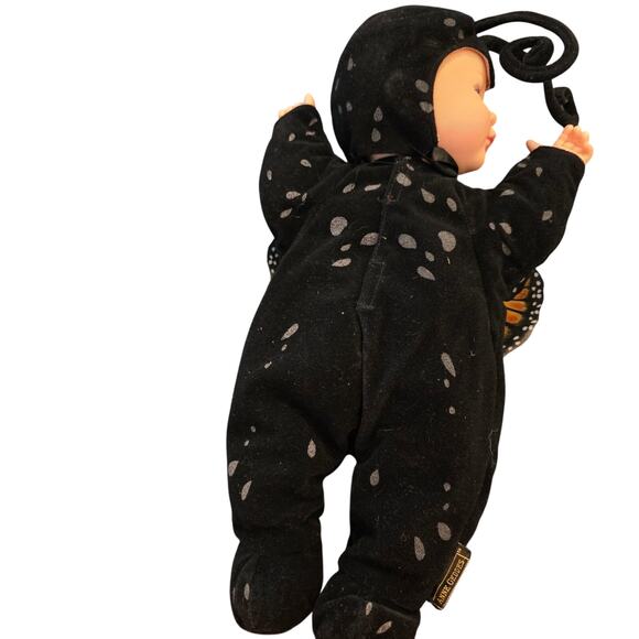 Vintage Anne Geddes Monarch Butterfly Collectors Baby Doll 16" Awake - Picture 5 of 5